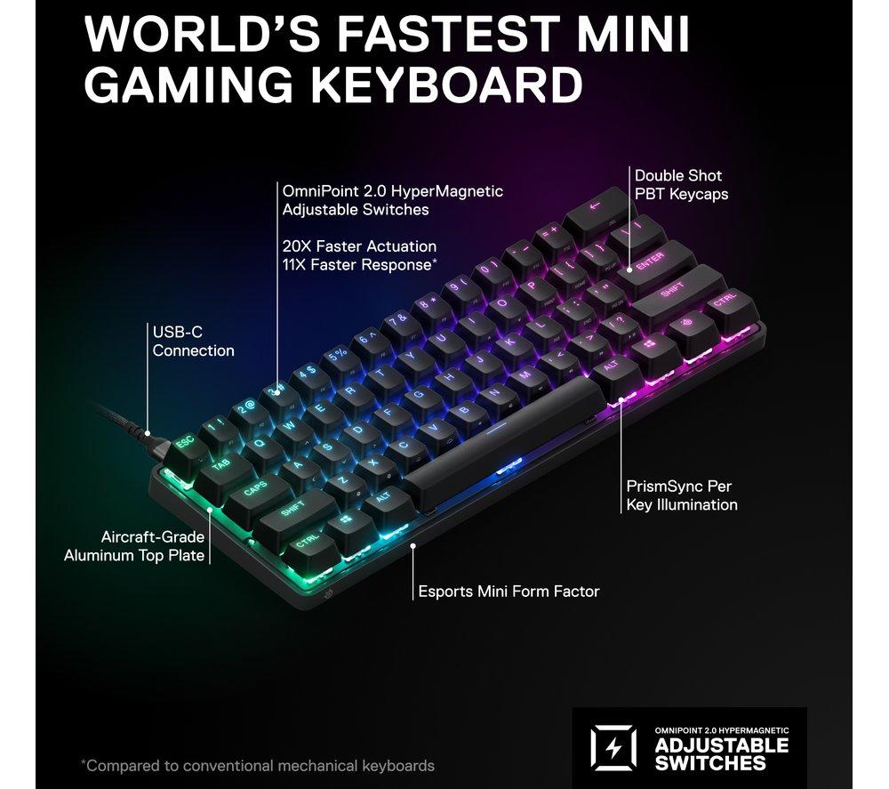 SteelSeries Apex 9 Mini Gaming Keyboard Review, by Alex Rowe