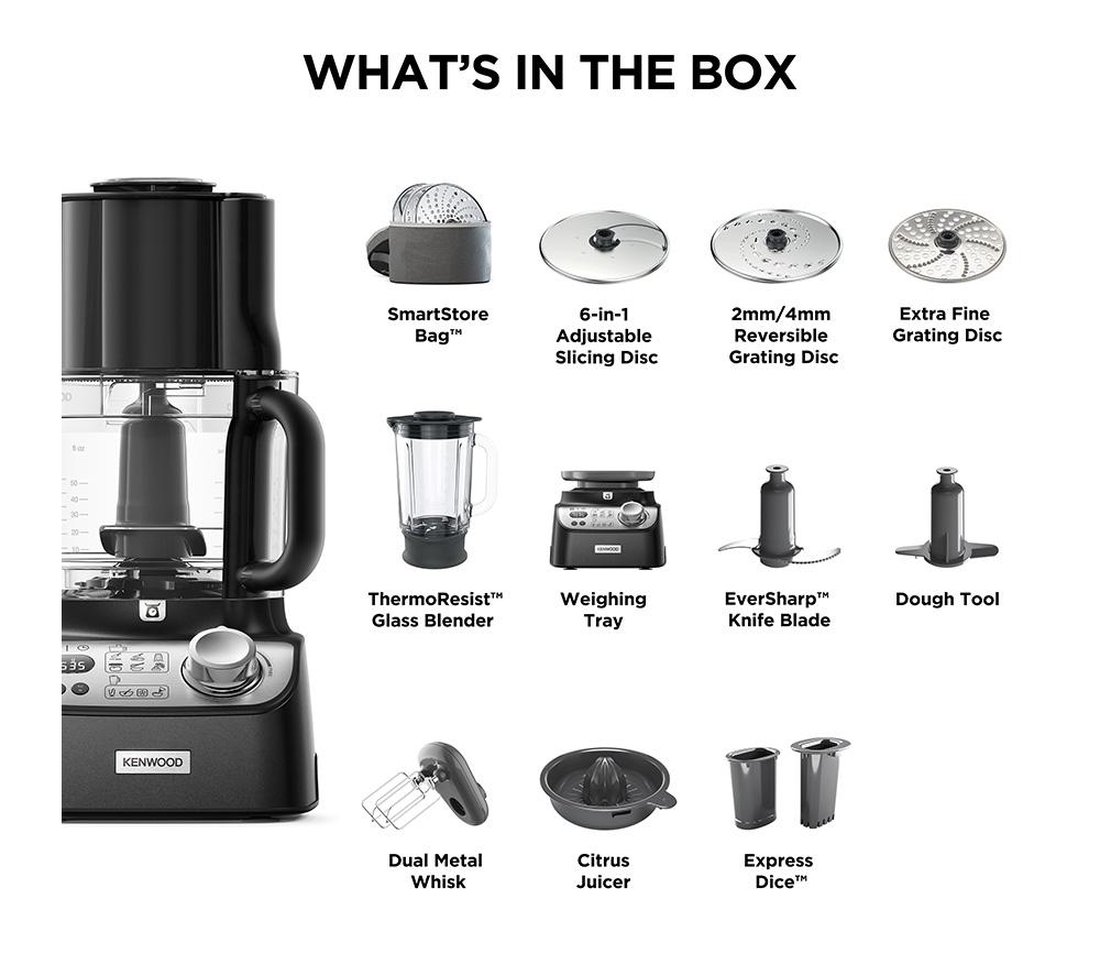 KENWOOD Autograph MultiPro XL Weigh+ Food Processor - Black image number 7 of 7