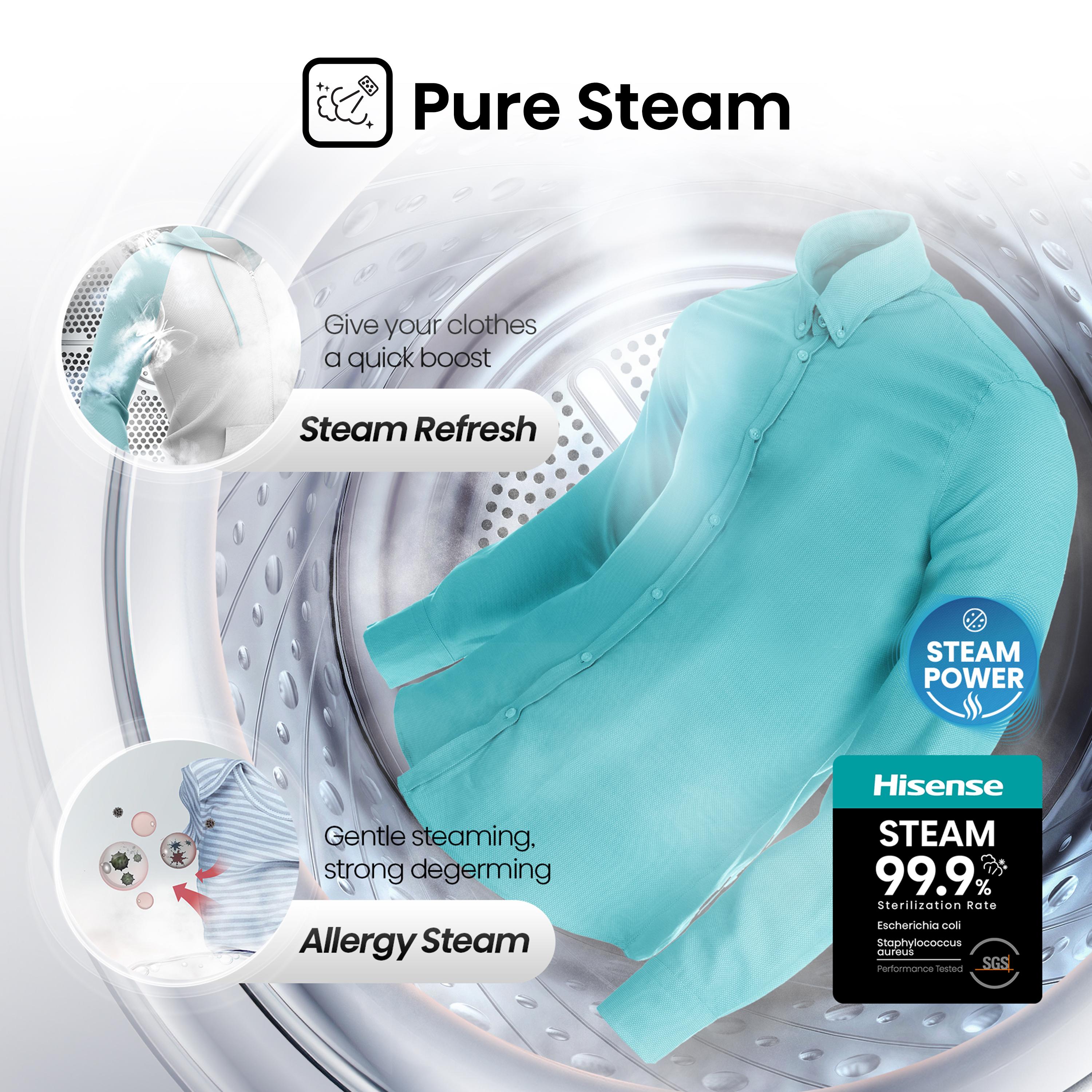 HISENSE 3 Series WDQA1014EVJM 10 kg Washer Dryer - White