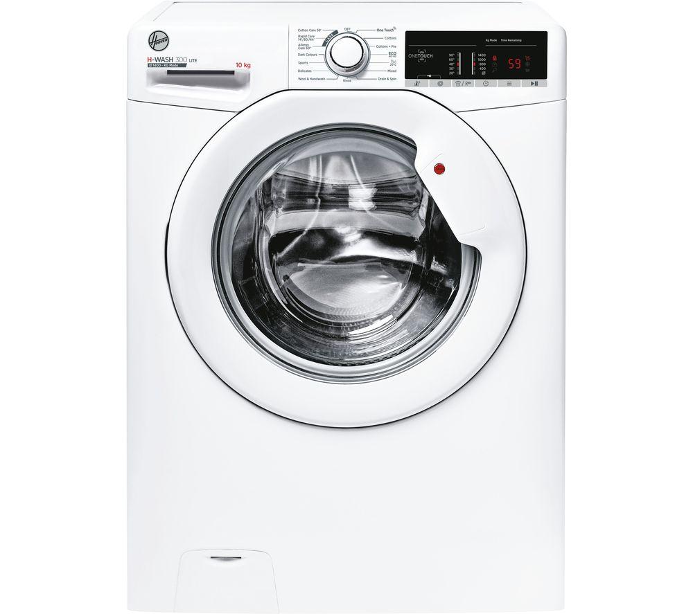 HOOVER H-Wash 300 H3W 410TAE NFC 10 kg 1400 Spin Washing Machine - White, White