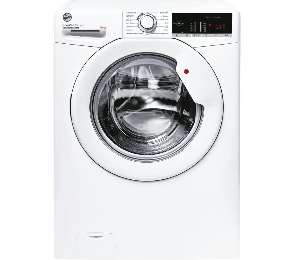 HOOVER H-Wash 300 H3W 410TAE WiFi-enabled 10 kg 1400 Spin Washing Machine - White, White thumbnail