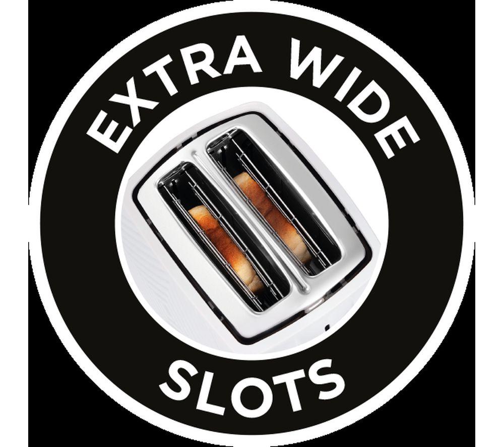 RUSSELL HOBBS Groove 26391 2-Slice Toaster - White image number 4 of 4