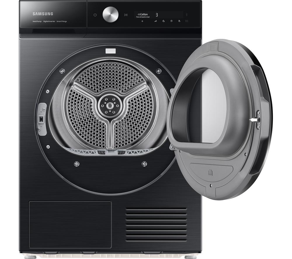 SAMSUNG Bespoke Series 8 AI Energy DV90BB9445GB/S1 WiFi-enabled 9 kg Heat Pump Tumble Dryer - Black,