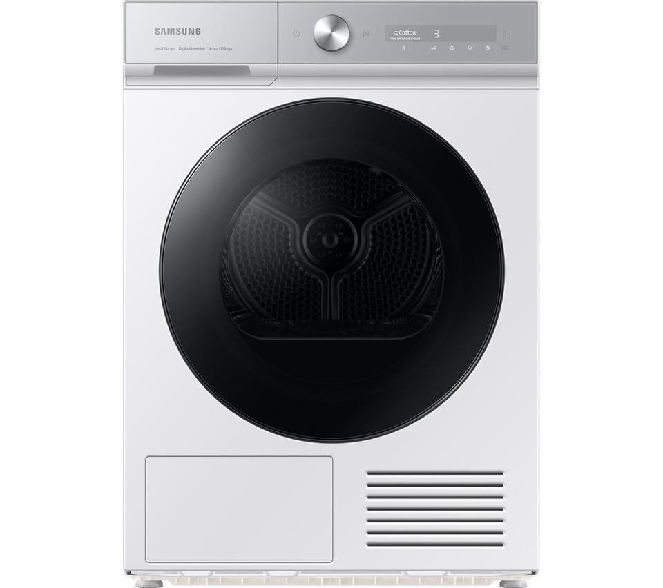 SAMSUNG Series Bespoke Series 8 AI Energy DV90BB9445GH/S1 WiFi-enabled 9 kg Heat Pump Tumble Dryer - White