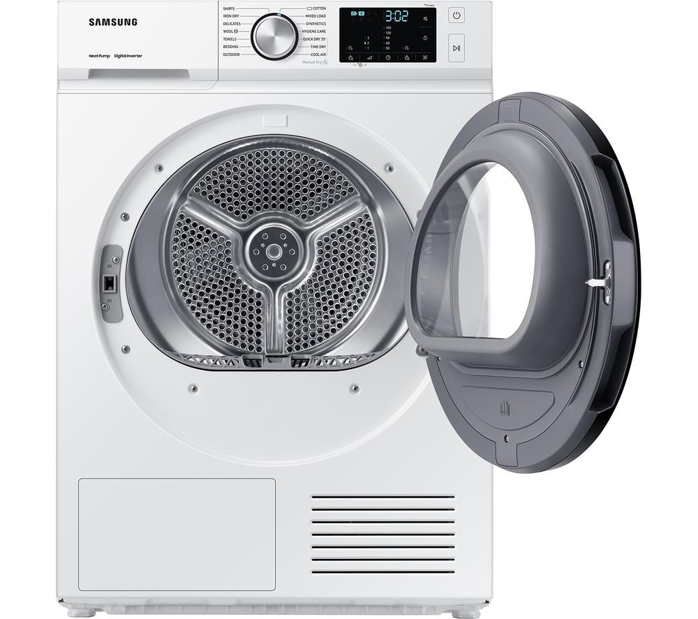 SAMSUNG Series 5 DV90BB5245AW/S1 WiFi-enabled 9 kg Heat Pump Tumble Dryer - White, White