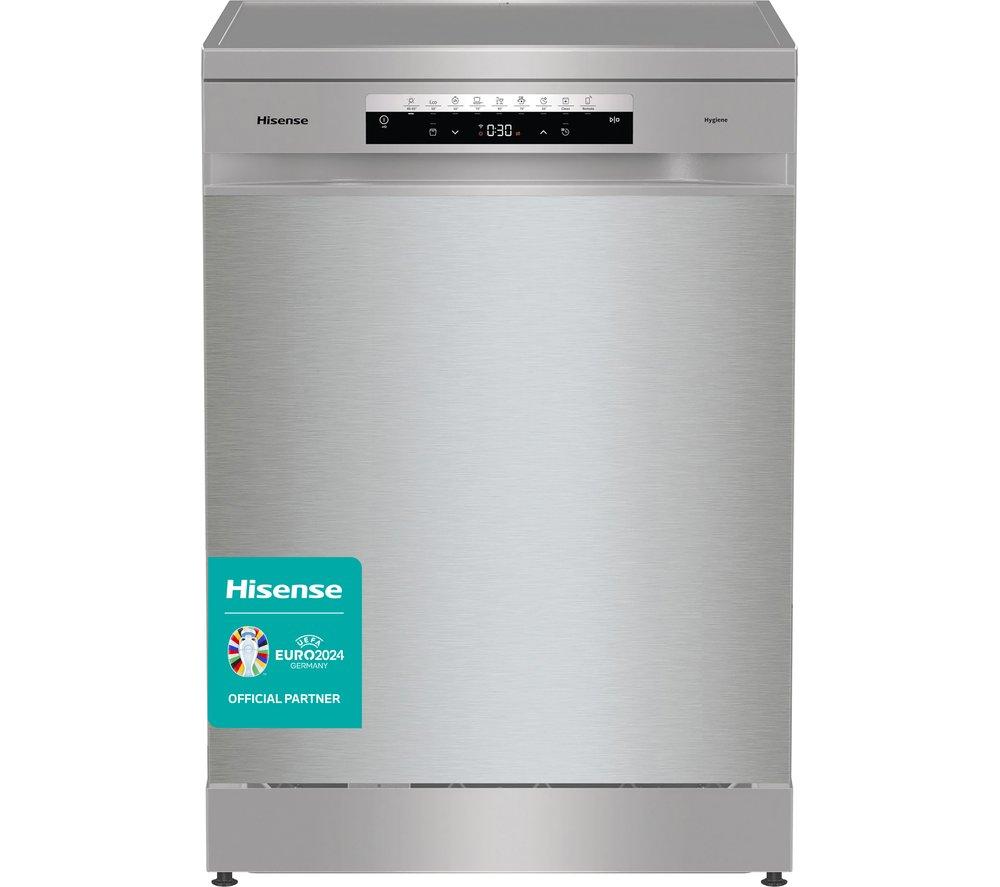 HISENSE HS673C60XUK Full-size WiFi-enabled Dishwasher – Stainless Steel, Stainless Steel