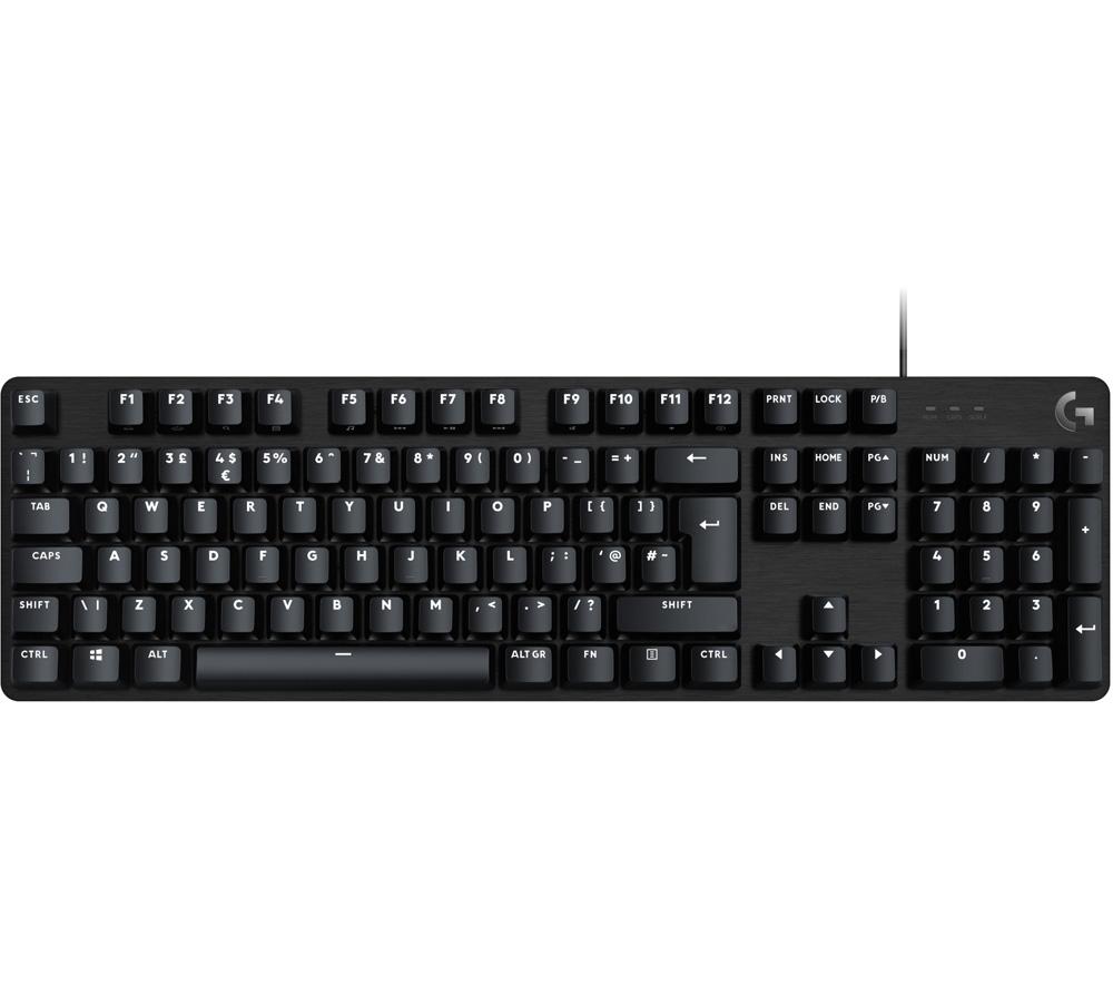 Logitech G413 SE Full-Size Mechanical Gaming Keyboard - Backlit Keyboard with Tactile Mechanical Switches, Anti-Ghosting, Compatible with Windows, macOS, QWERTY UK English Layout - Black