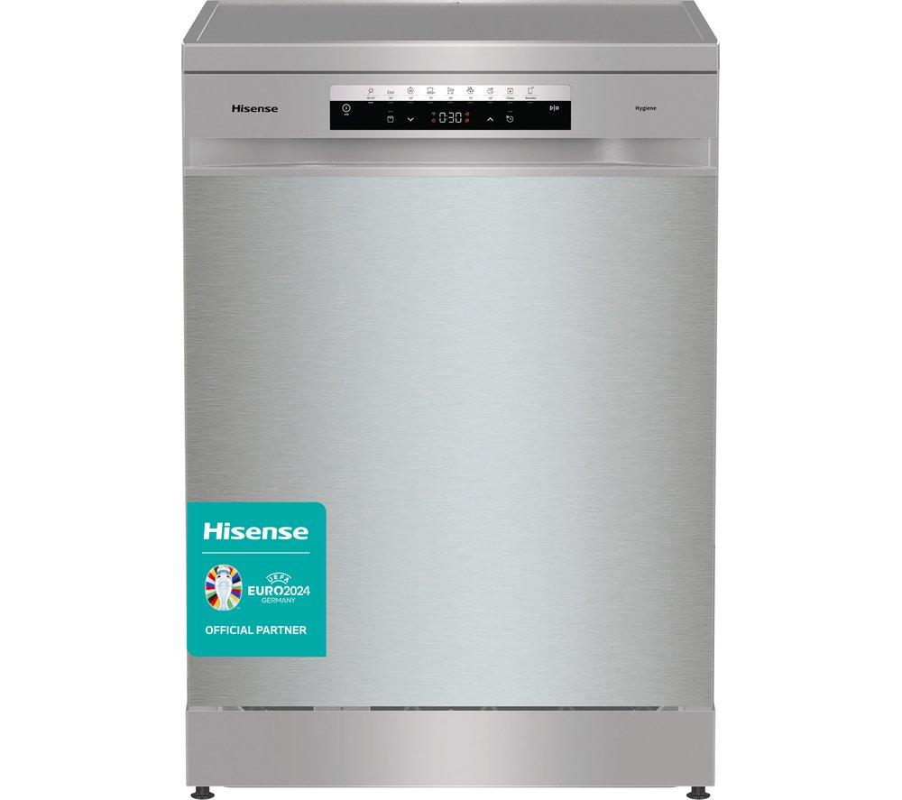 HISENSE HS693C60XADUK Full-size WiFi-enabled Dishwasher – Stainless Steel, Stainless Steel