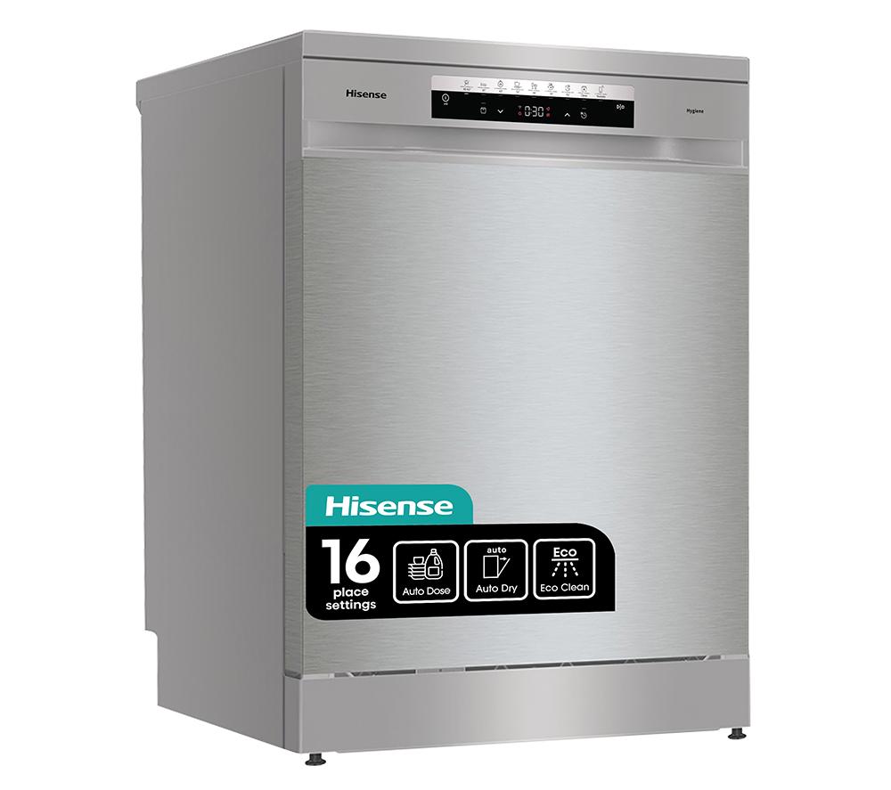 HISENSE HS693C60XADUK Full-size WiFi-enabled Dishwasher – Stainless Steel, Stainless Steel