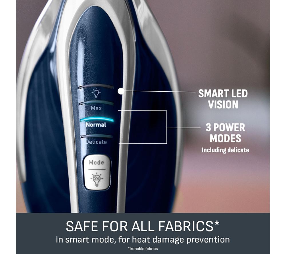 TEFAL Pro Express Vision GV9812 High Pressure Steam Generator Iron - Blue & White image number 5 of 11