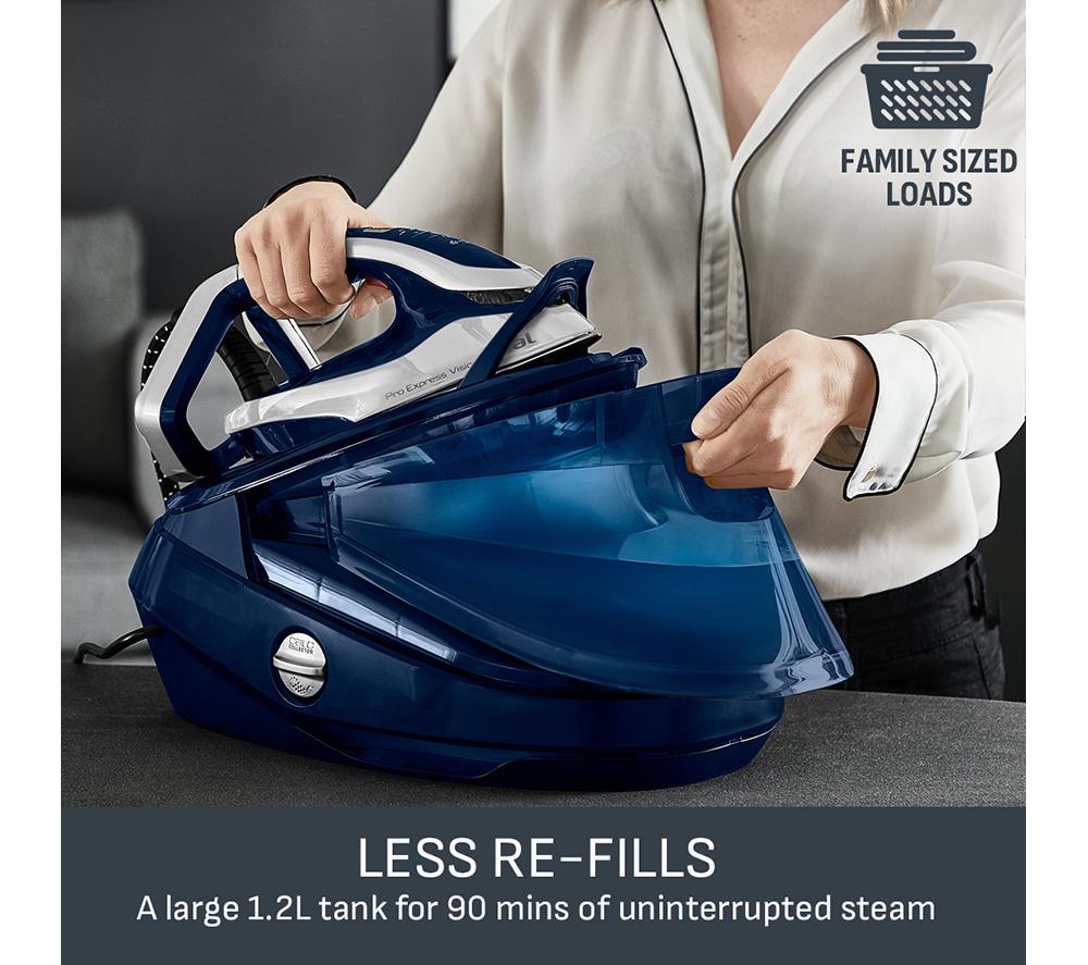 TEFAL Pro Express Vision GV9812 High Pressure Steam Generator Iron - Blue & White image number 6 of 11