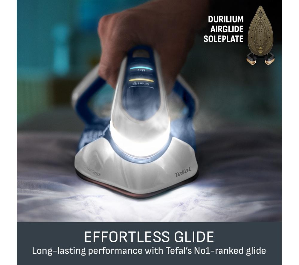 TEFAL Pro Express Vision GV9812 High Pressure Steam Generator Iron - Blue & White image number 5 of 9