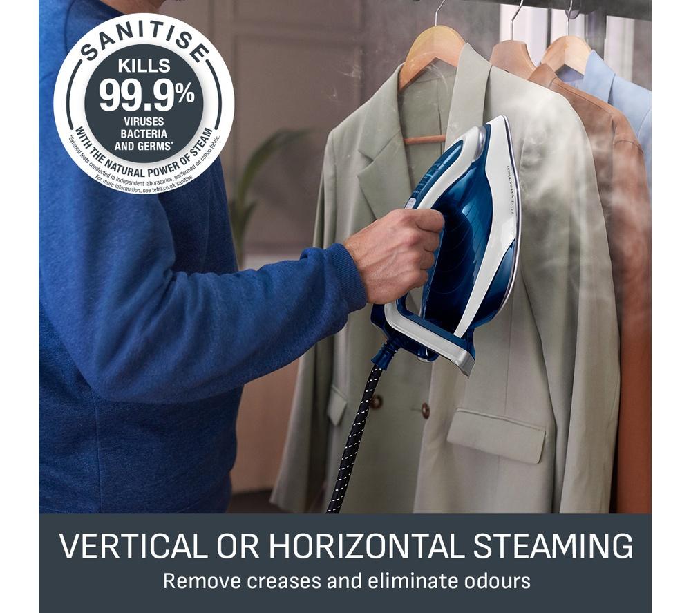 TEFAL Pro Express Vision GV9812 High Pressure Steam Generator Iron - Blue & White image number 7 of 9