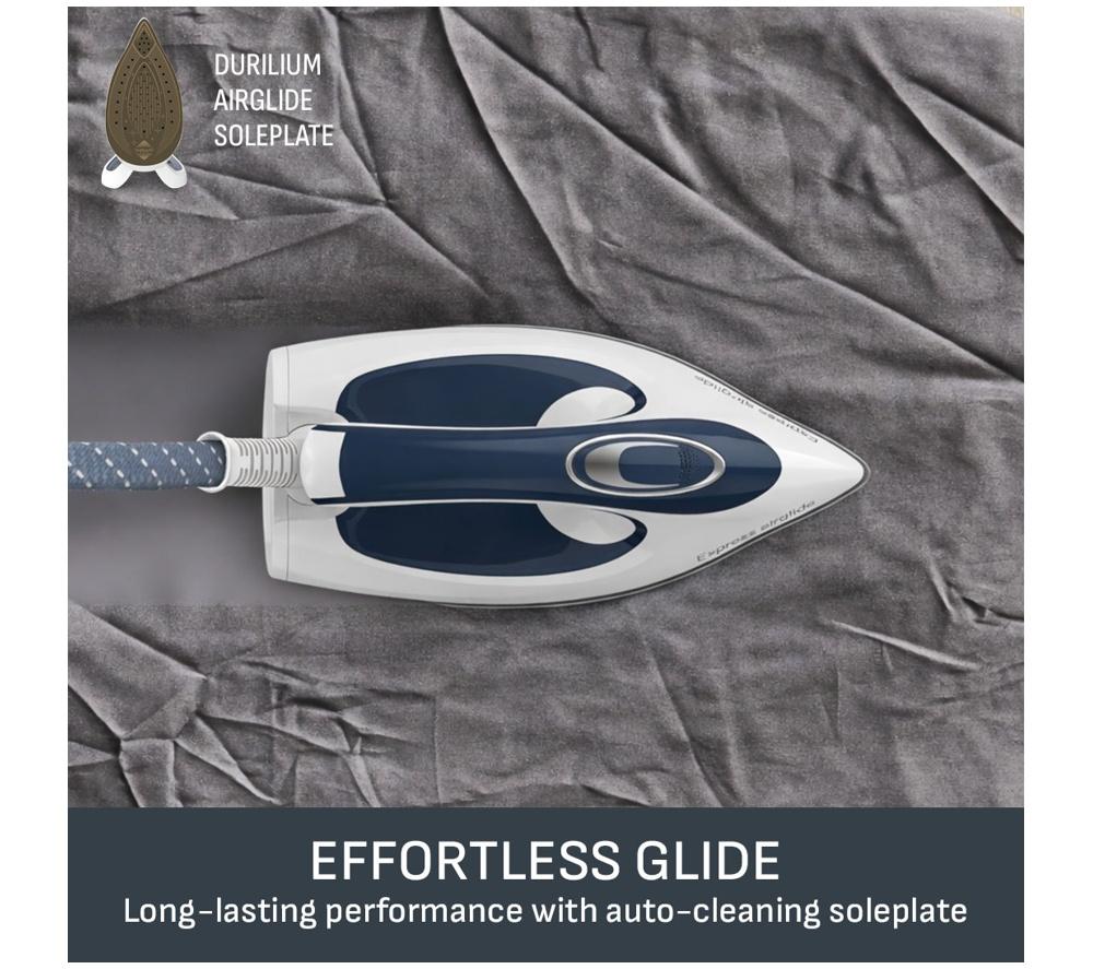 TEFAL Express Airglide SV8022 Steam Generator Iron - White & Blue image number 6 of 10