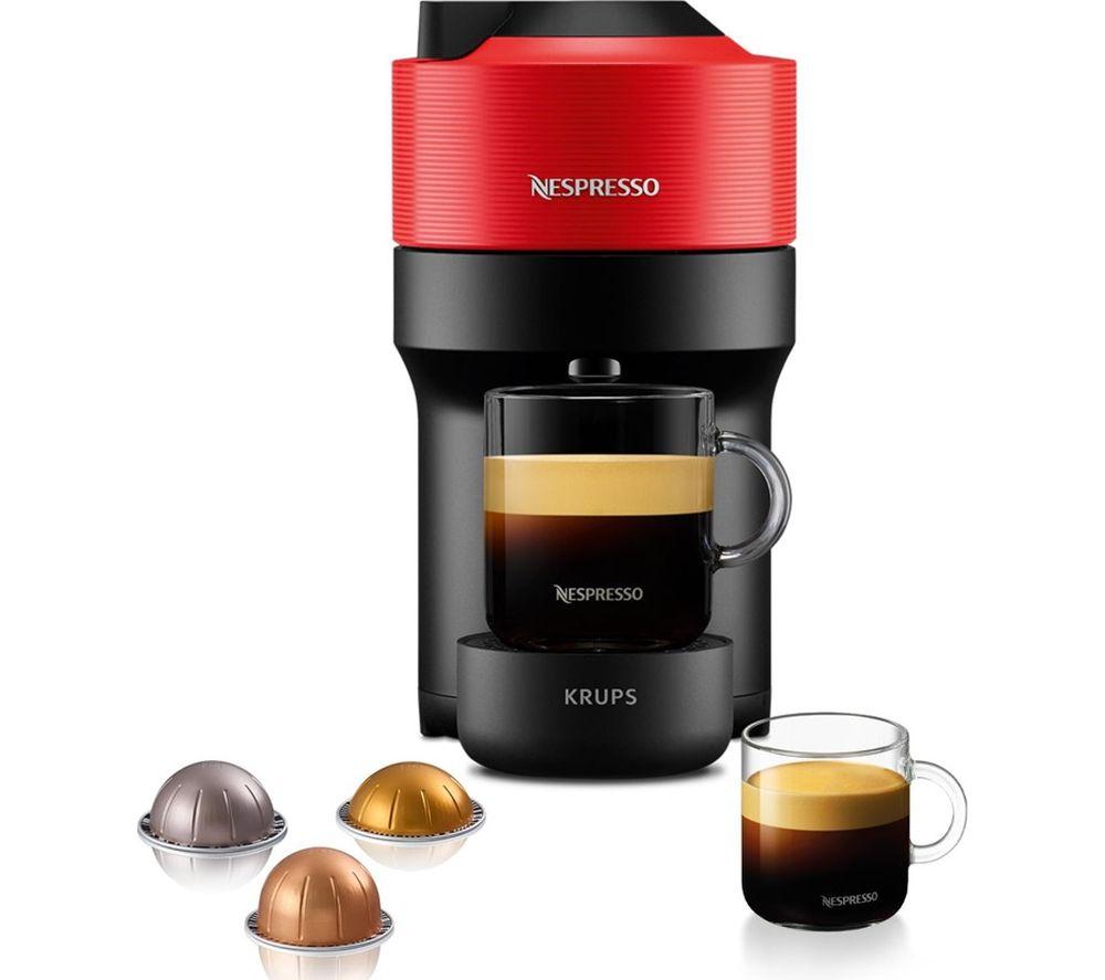 NESPRESSO by Krups Vertuo Pop XN920540 Smart Coffee Machine - Red
