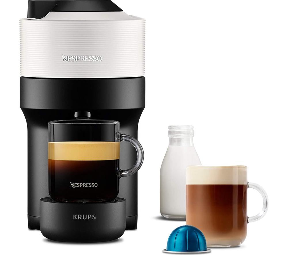 NESPRESSO by Krups Vertuo Pop XN920440 Smart Coffee Machine White, White,Black for only Â£99.99