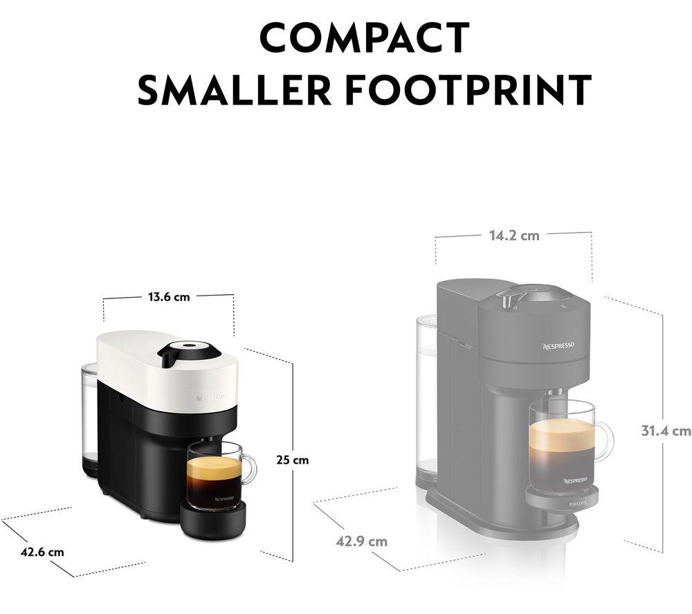 NESPRESSO by Krups Vertuo Pop XN920440 Smart Coffee Machine - White image number 3 of 10