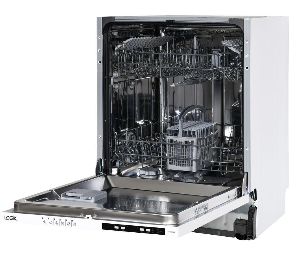 Logik lid45w18 slimline fully best sale integrated dishwasher