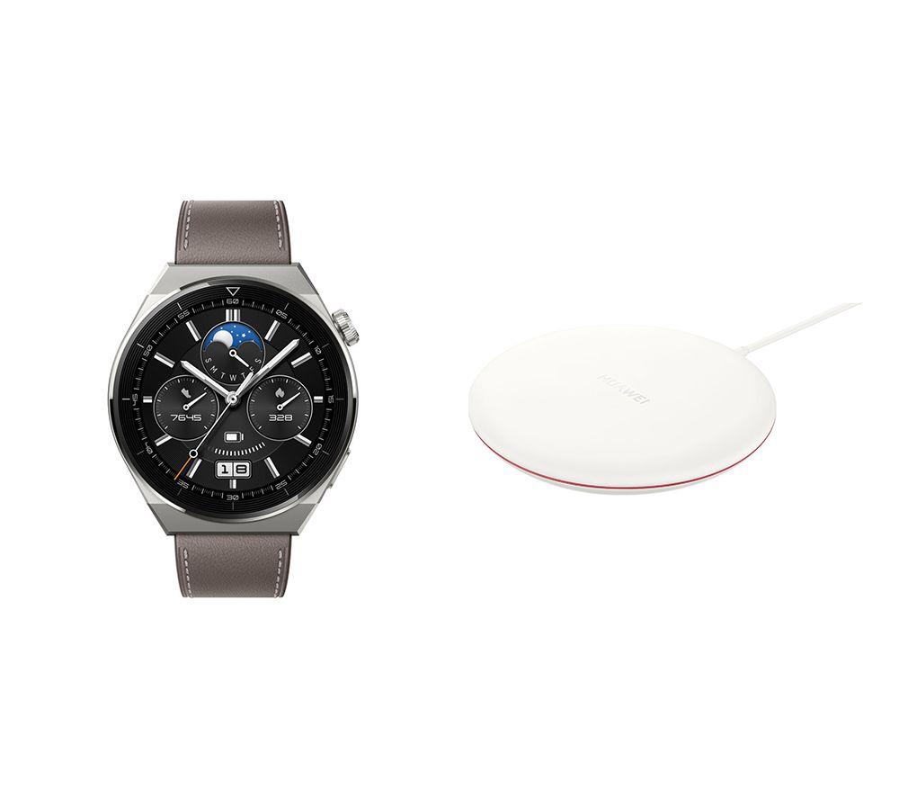 HUAWEI Watch GT 3 Pro 46mm Gry  CP60 15W Wireless Charger review
