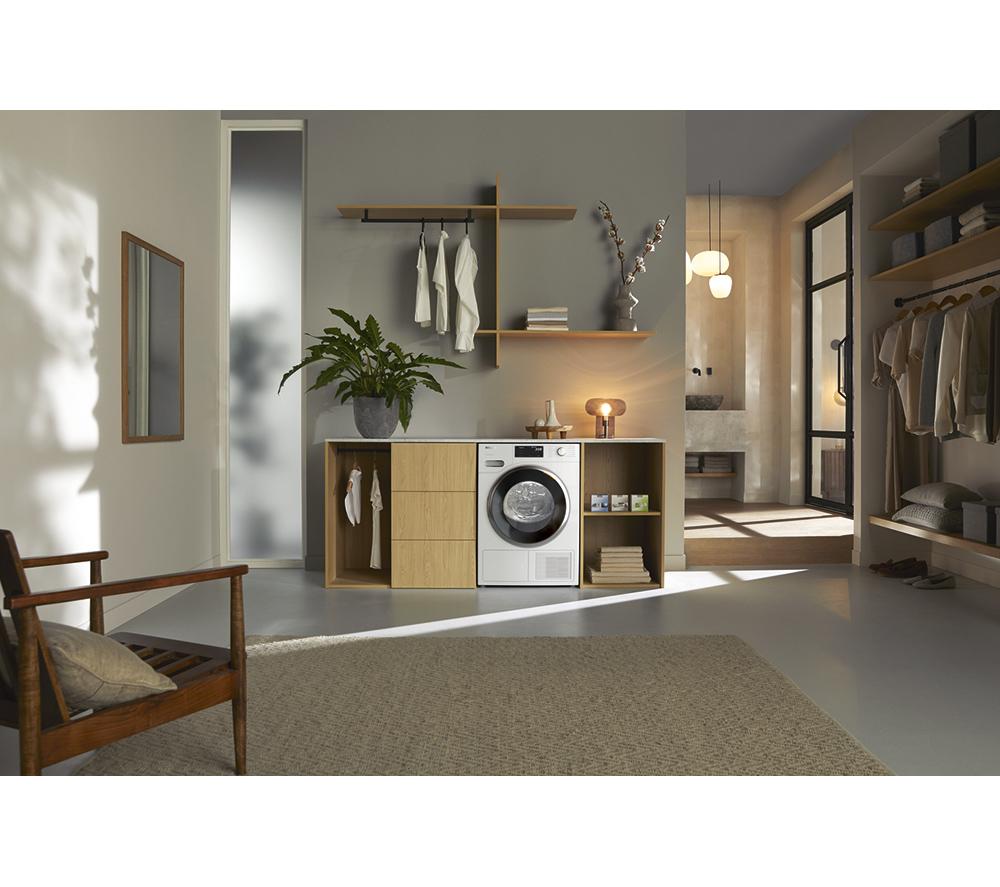 MIELE T1 EcoSpeed TWH780 WP WiFi-enabled 9 kg Heat Pump Tumble Dryer - White image number 7 of 20