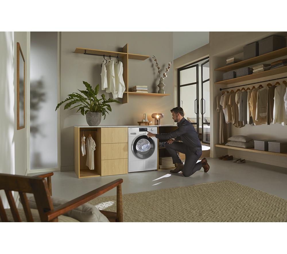 MIELE T1 EcoSpeed TWH780 WP WiFi-enabled 9 kg Heat Pump Tumble Dryer - White image number 8 of 20