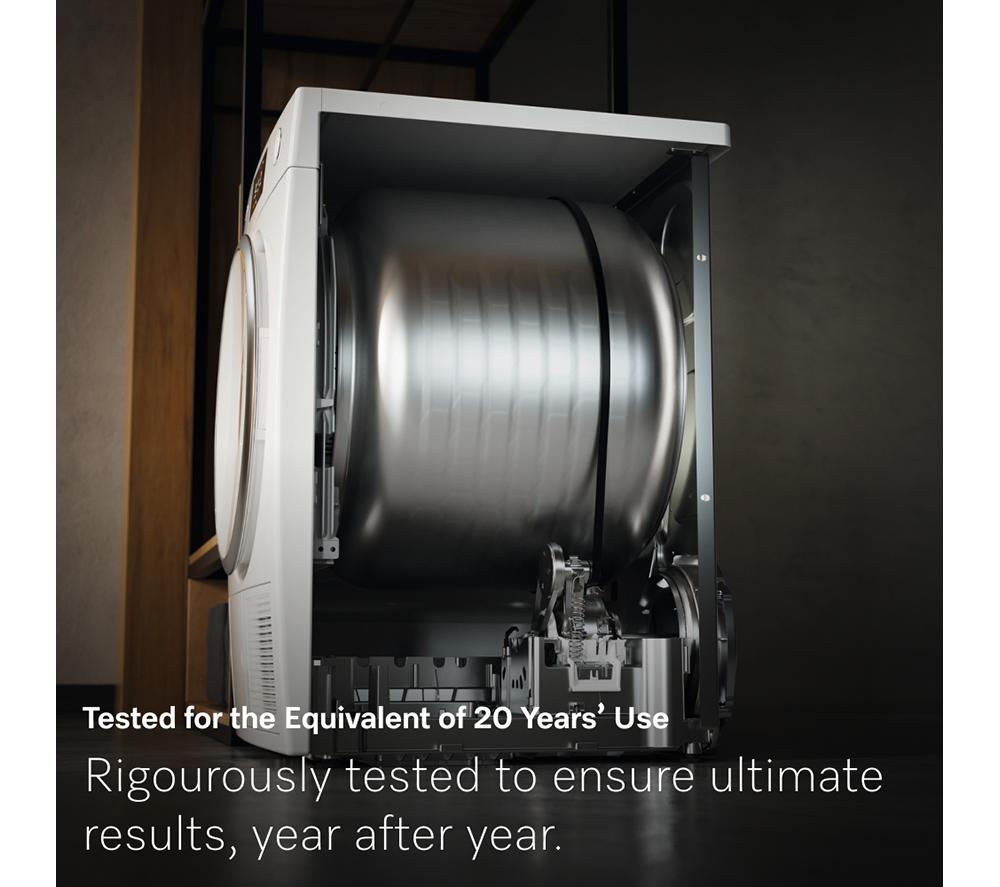 MIELE T1 EcoSpeed TWH780 WP WiFi-enabled 9 kg Heat Pump Tumble Dryer - White image number 9 of 20