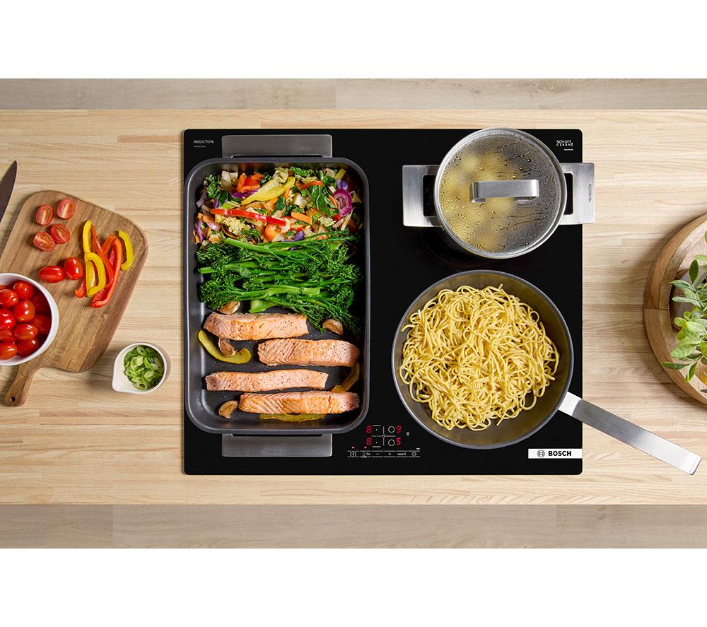 BOSCH Series 4 CombiZone PWP611BB5B 59 cm Plug-in Electric Induction Hob - Black image number 9 of 21