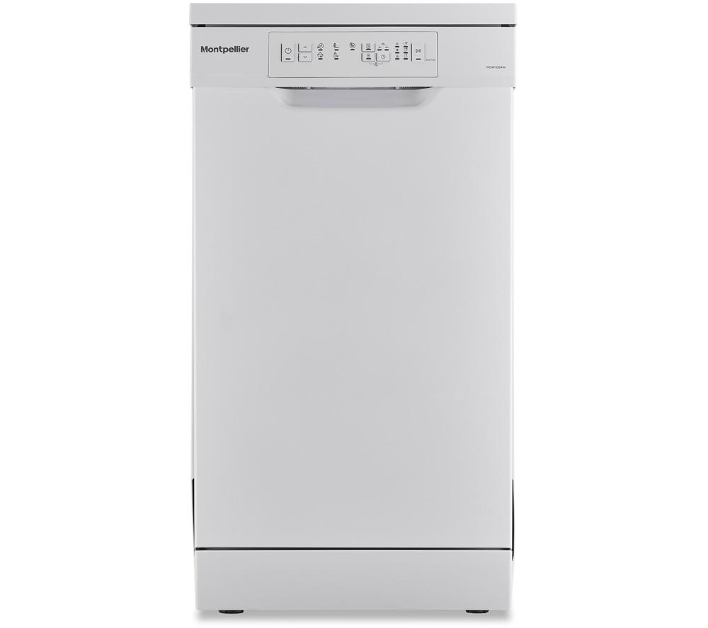 Image of MONTPELLIER MDW1054W Slimline Dishwasher - White, White