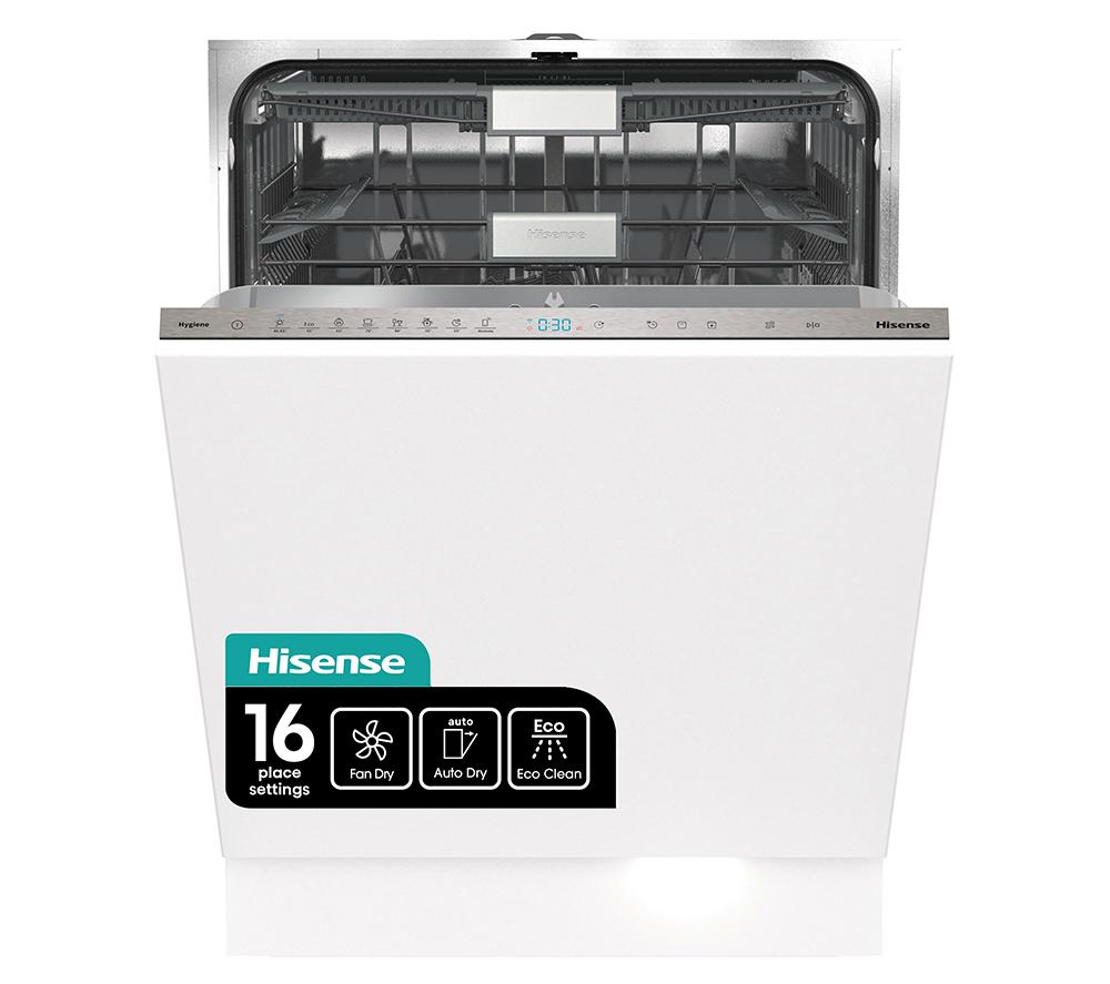 HISENSE HV693C60UK Full-size Fully Integrated Smart Dishwasher, White