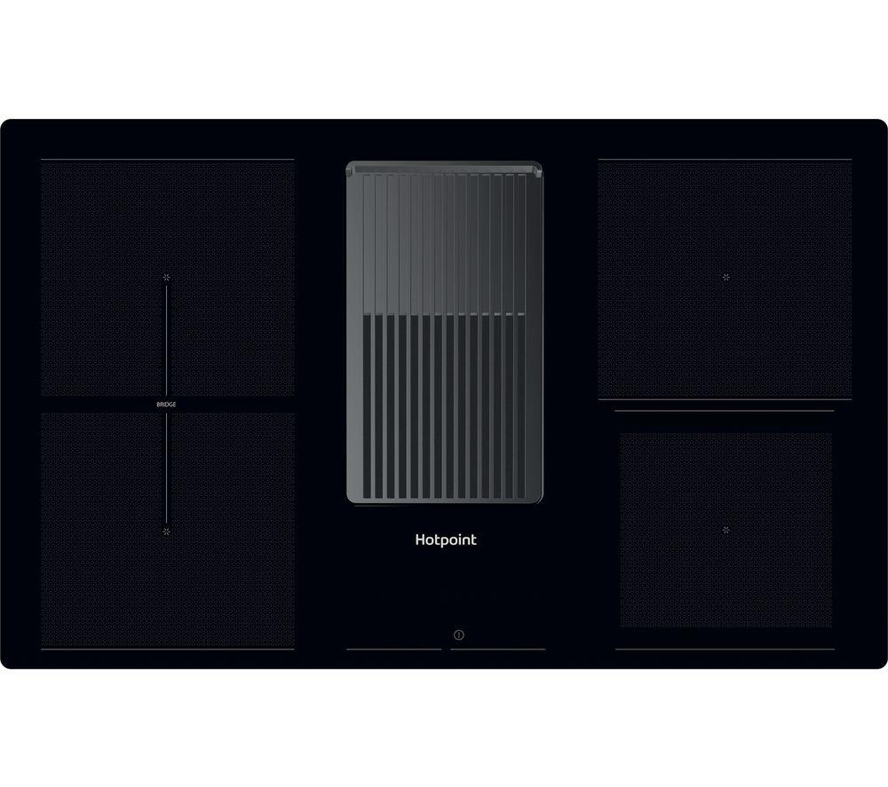 HOTPOINT PVH 92 B K Vented Hob - Black, Black