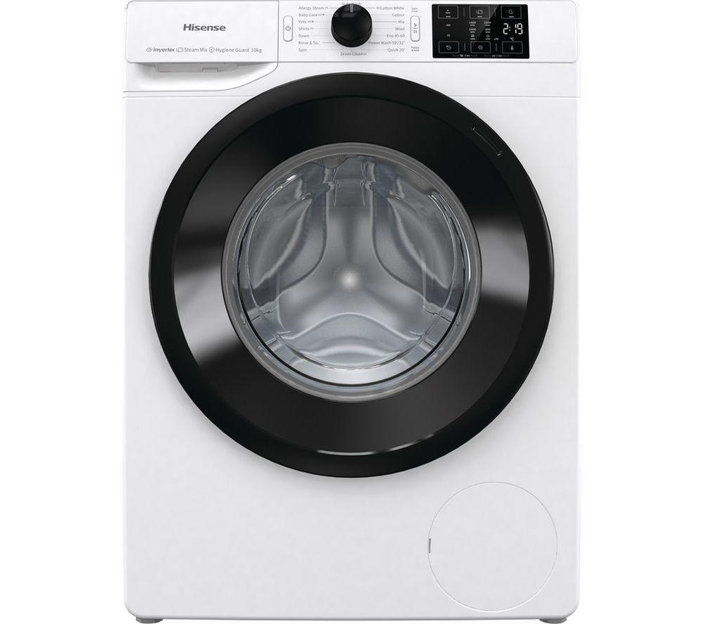 HISENSE 3 Series WFGC101439VM 10 kg 1400 Spin Washing Machine - White, White