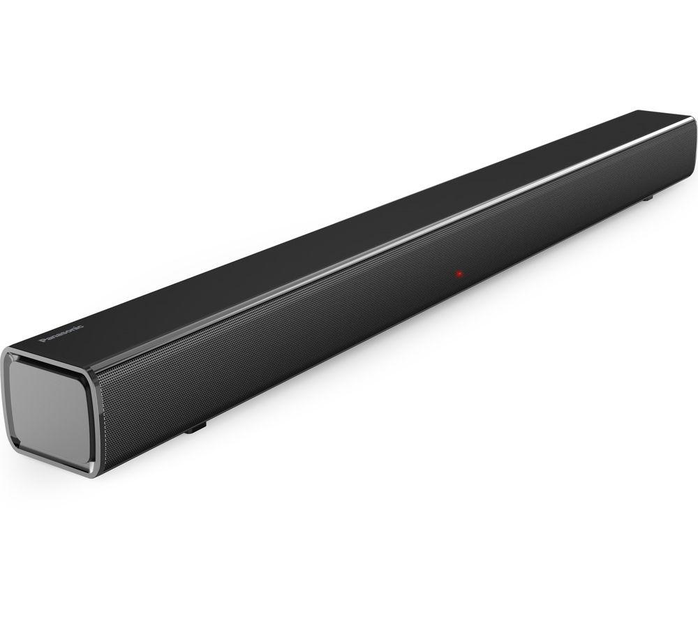 Panasonic SC-HTB100 Slim Soundbar for Dynamic Sound with Bluetooth, USB, HDMI and AUX- in Connectivity & Amazon Basics Digital Optical Audio Toslink Cable (3 m / 9.8 Feet)