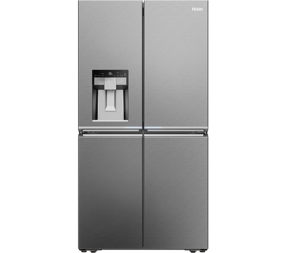 HAIER HCR7918EIMP Fridge Freezer - Platinum Inox, Silver/Grey