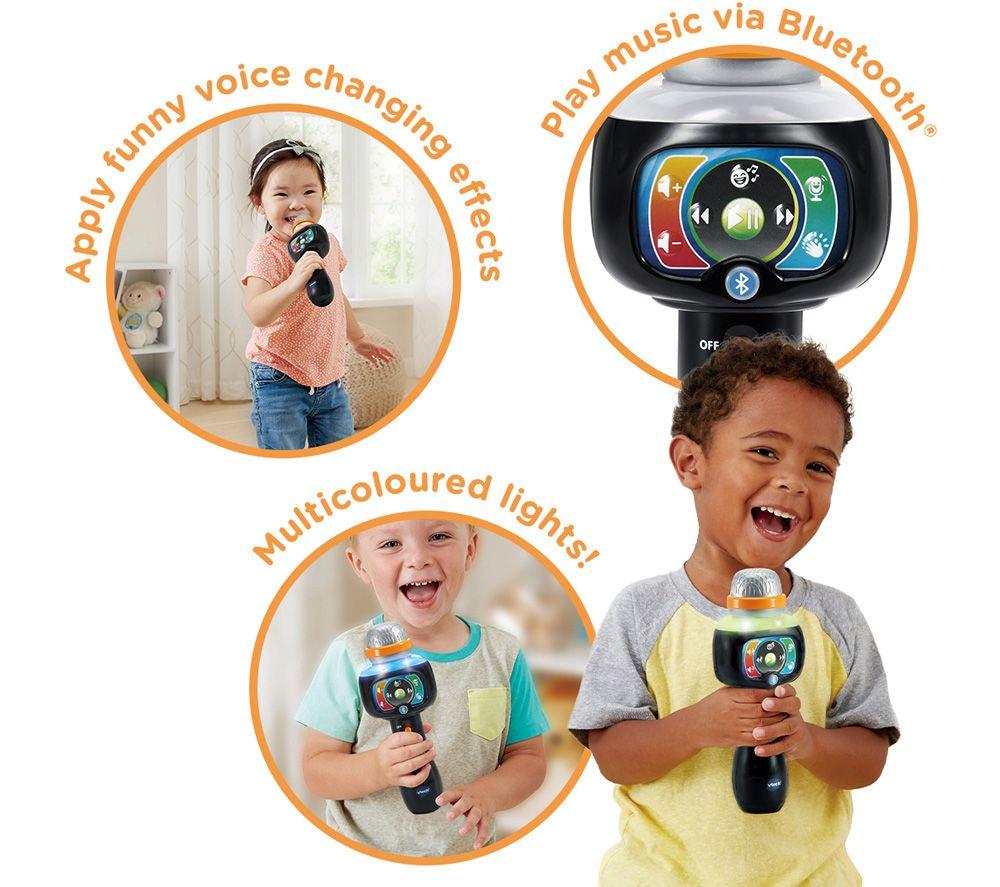 VTECH Singing Sounds Karaoke Microphone - Black image number 3 of 7