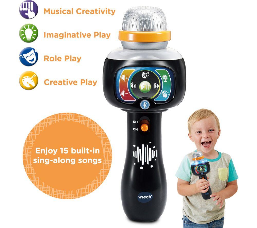 VTECH Singing Sounds Karaoke Microphone - Black image number 4 of 7