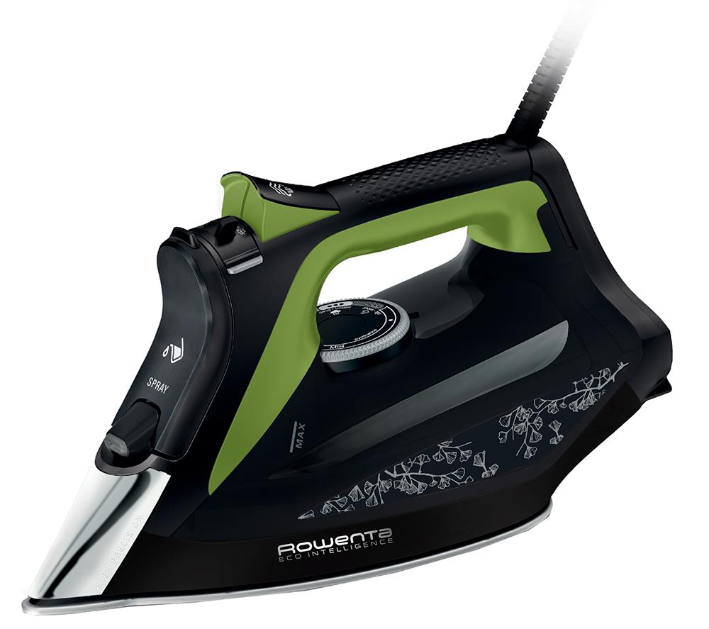 ROWENTA Eco Inteligence DW6330 Steam Iron - Black & Green