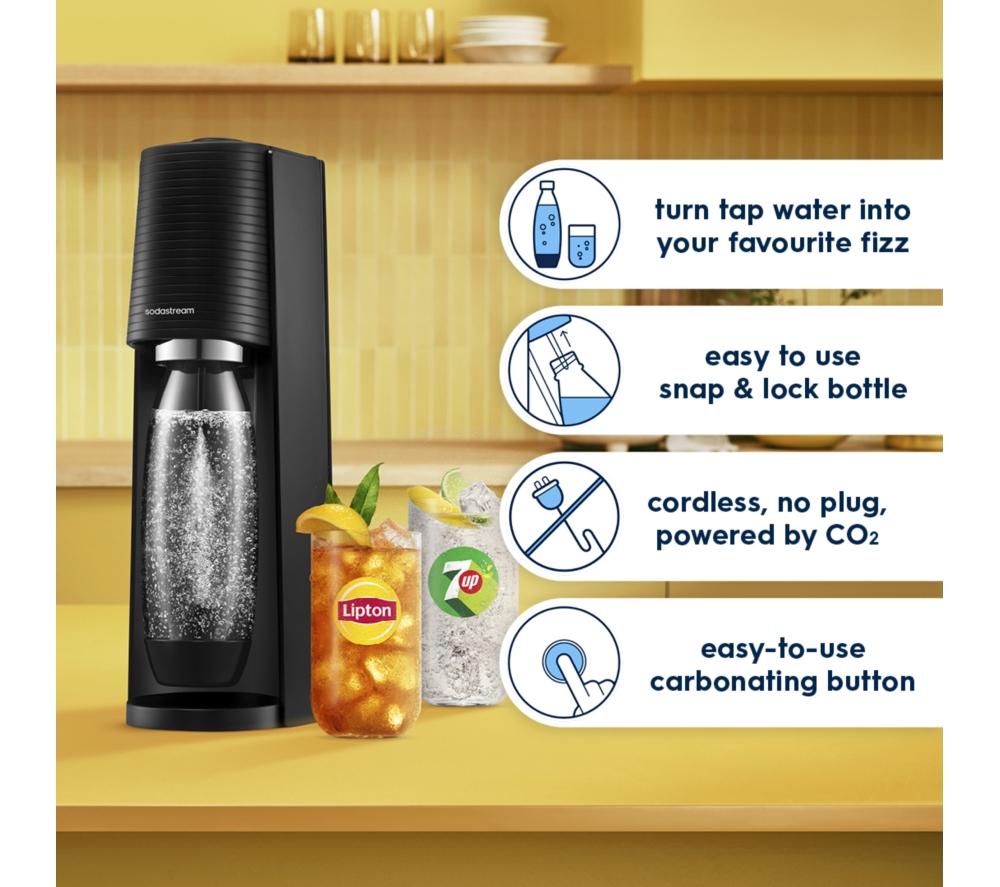 SODASTREAM Terra Sparkling Water Maker - Black image number 2 of 9