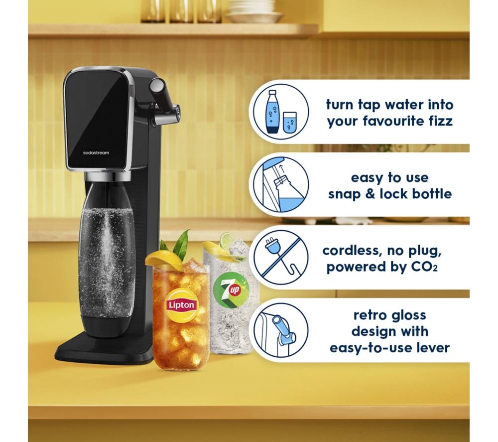 SODASTREAM Art Sparkling Water Maker - Black image number 2 of 9