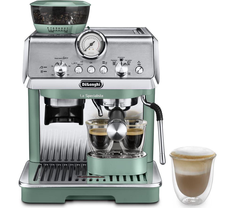 DELONGHI La Specialista Arte EC9155.MB Bean to Cup Coffee Machine ? Green, Silver/Grey