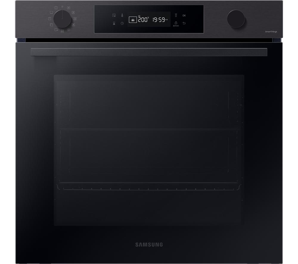 SAMSUNG Bespoke Series 4 NV7B41307AK/U4 Electric Pyrolytic Smart Oven - Black Glass, Black