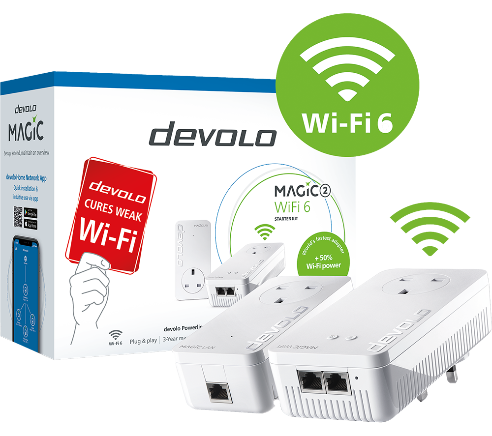 Buy DEVOLO Magic 2 8818 WiFi 6 Powerline Starter Kit - Twin Pack