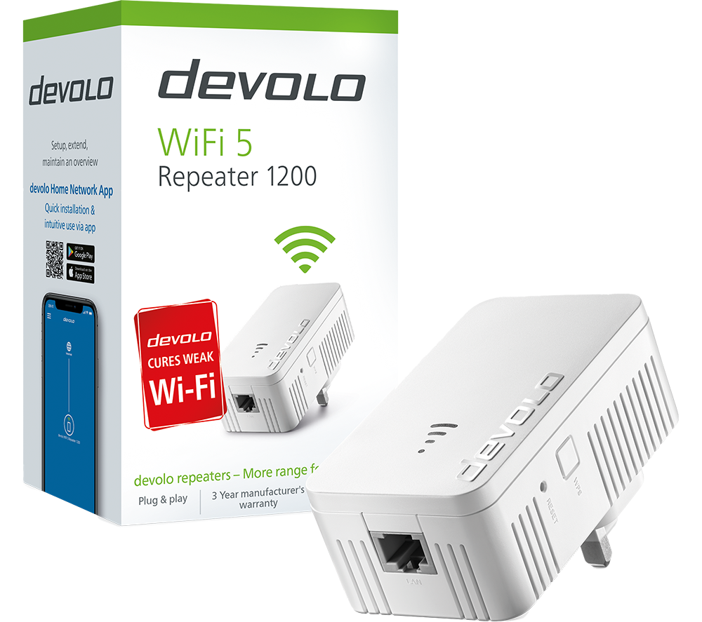 Buy DEVOLO Repeater WiFi Range Extender AC 1200, Dual-band Currys