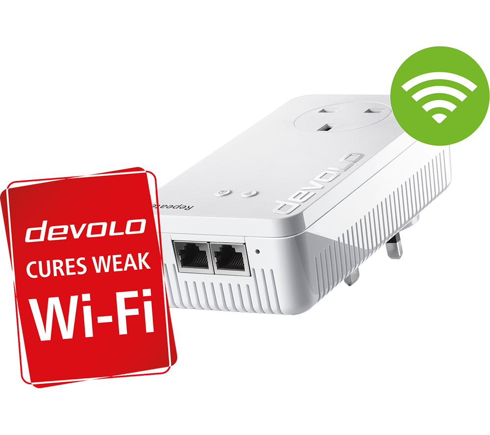 DEVOLO Repeater WiFi Range Extender - AC 1200, Dual-band