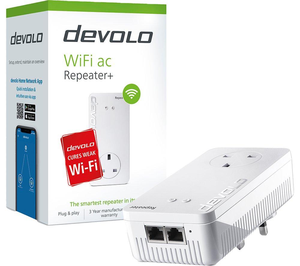 DEVOLO Repeater+ WiFi Range Extender - AC 1200, Dual-band
