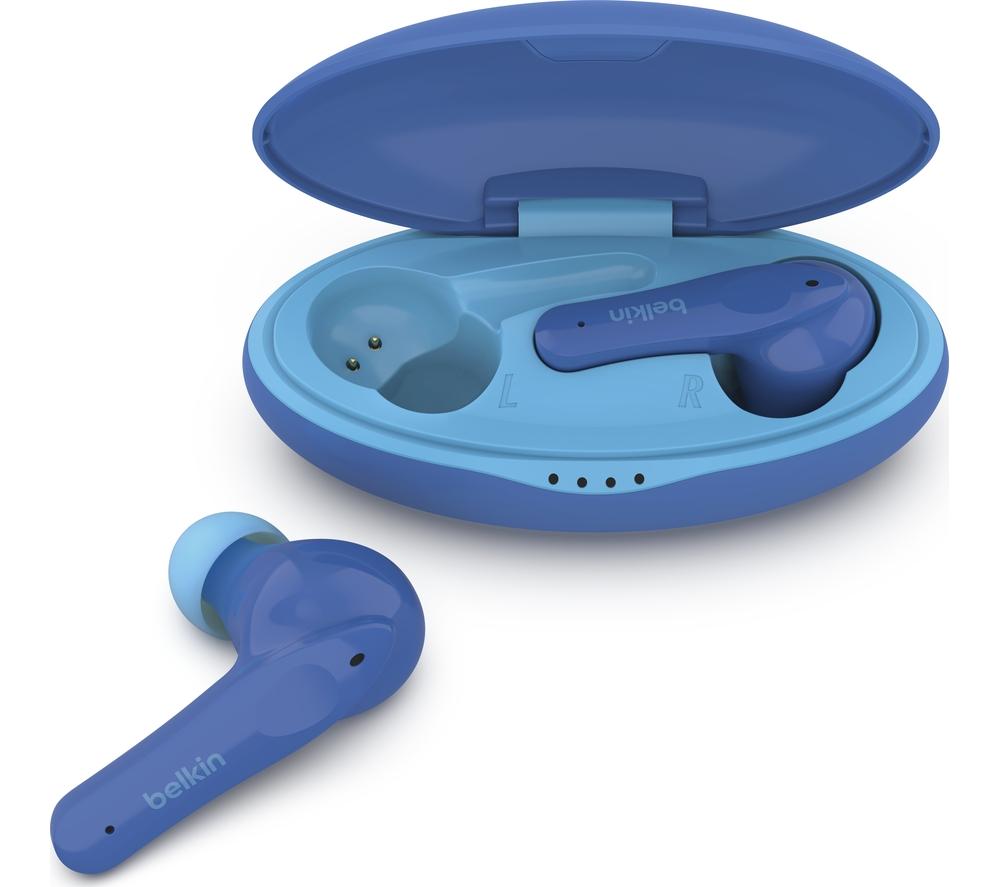 BELKIN SoundForm Nano Wireless Bluetooth Kids Earbuds Blue