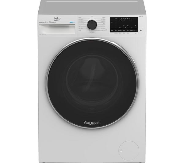 BEKO Pro Aquatech B5W5841AW Bluetooth 8 kg 1400 Spin Washing Machine - White image number 0
