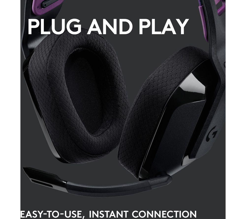 LOGITECH G535 LIGHTSPEED Wireless Gaming Headset - Black image number 4 of 11