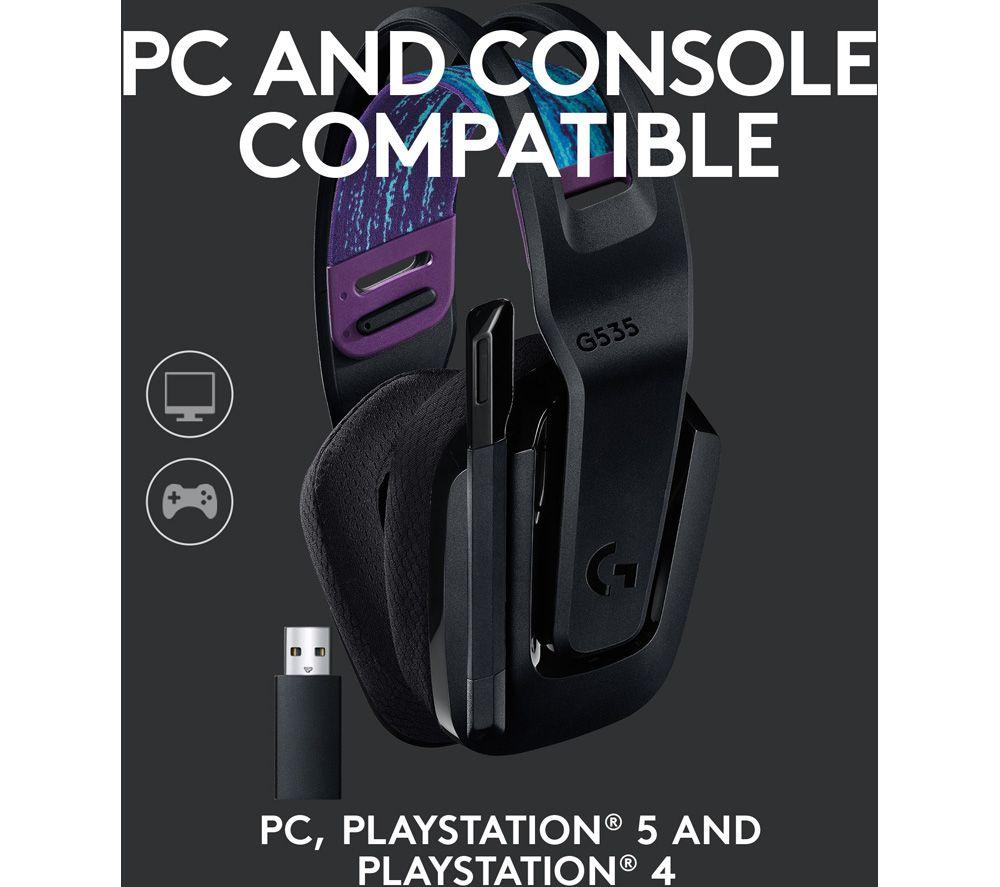 LOGITECH G535 LIGHTSPEED Wireless Gaming Headset - Black image number 5 of 11