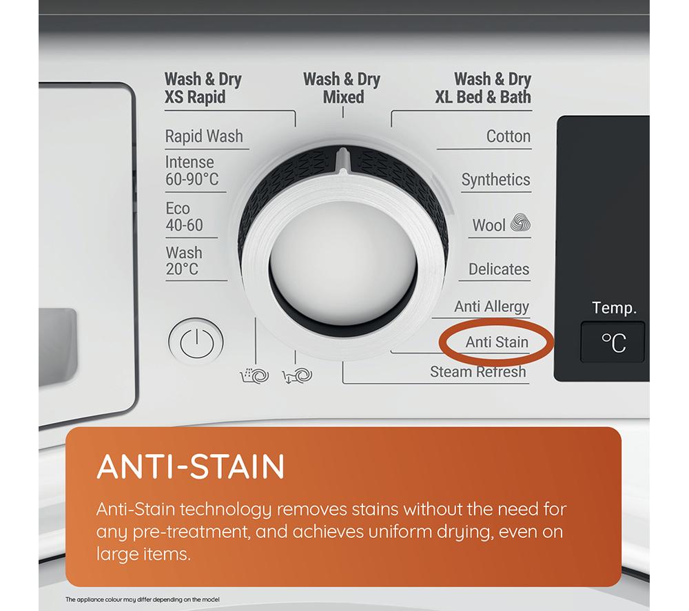 HOTPOINT NDB 9635 BS UK 9 kg Washer Dryer - Black image number 5 of 13