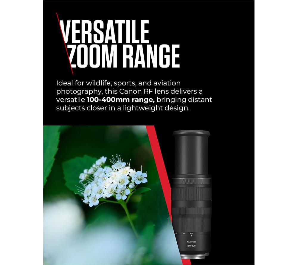 CANON RF 100-400 mm f/5.6-8 IS USM Telephoto Zoom Lens image number 3 of 10